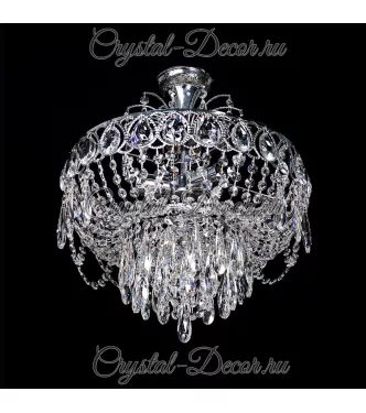 Люстра хрустальная Капель с подвесом 062 на 3 лампы